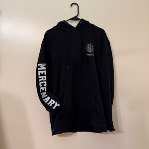 Men’s Black Mercenary Motorcycle Hoodie